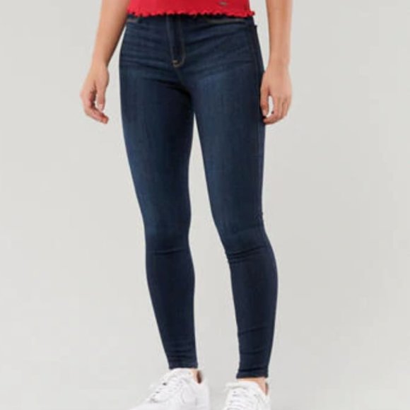 Hollister Denim - PRICE DROP Hollister Mid Rise Dark Wash Jeans